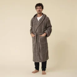 Albornoz algodón con capucha Zeus