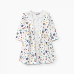Albornoz infantil de algodón con estampado estrellasMulties