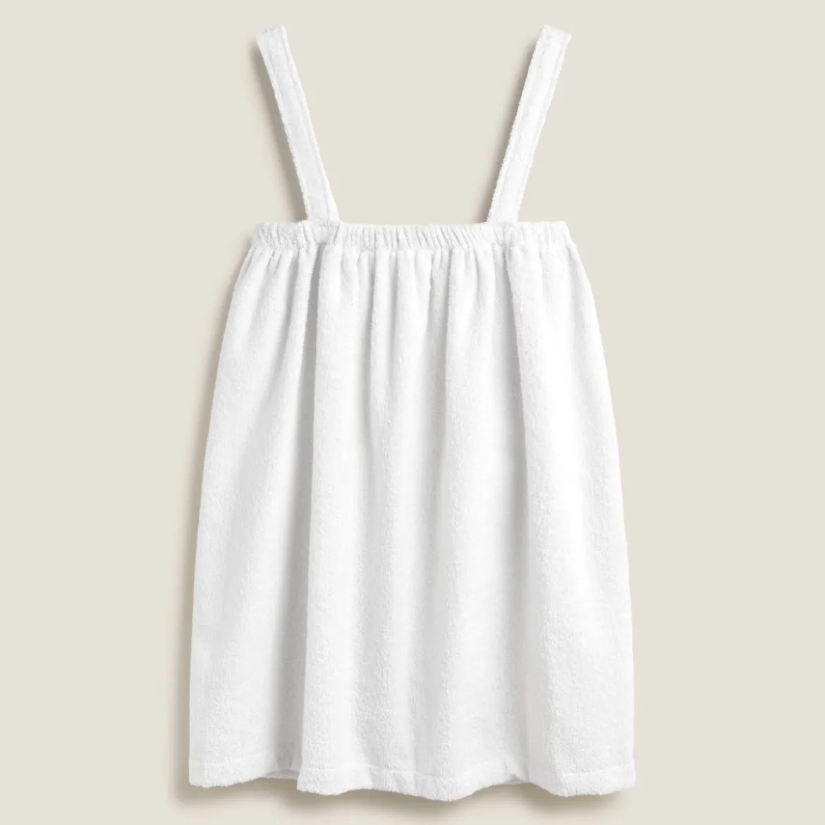 Bata ducha rizo algodón con tirantes Bataspa