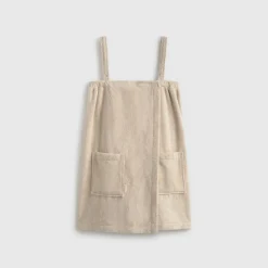 Bata ducha rizo algodón con tirantes Bataspa