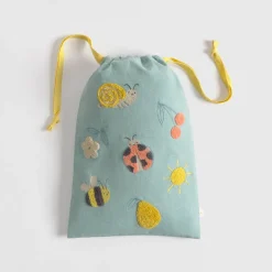 Bolsa algodón bordada naturaleza Wonder