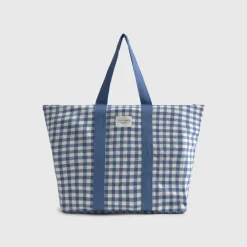 Bolsa de playa algodón cuadros vichy Revi