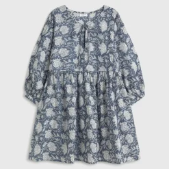 Caftán corto algodón estampado floral Kenco