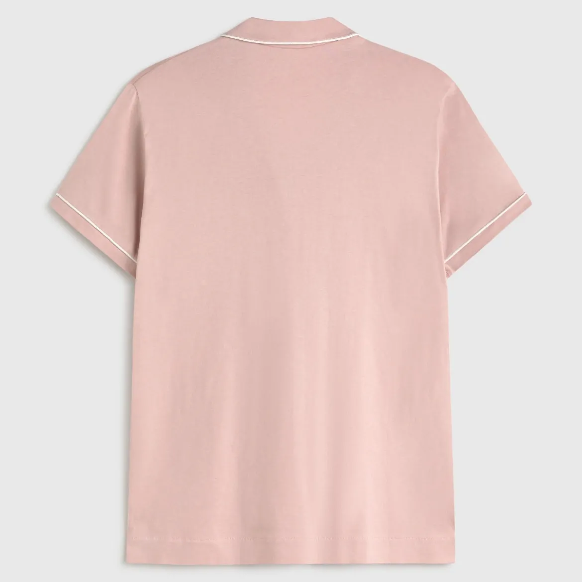 Camiseta de punto de algodón con botones Vega