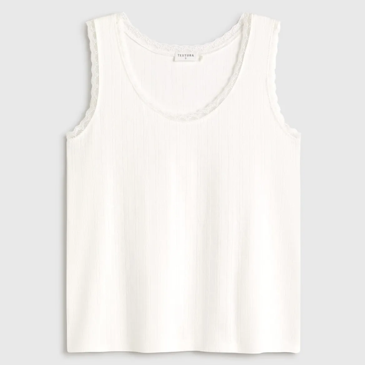 Camiseta tirantes algodón canalé Basi
