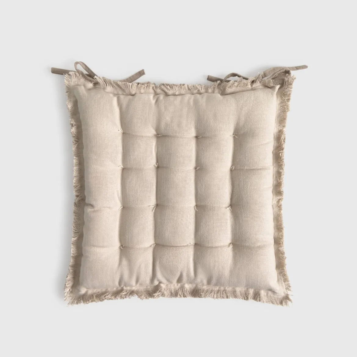 Cojín de silla algodón acolchado con flecos Flepade