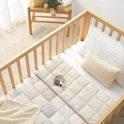Colcha bebé algodón reversible patchwork cuadros Sepatki