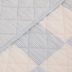 Colcha cuna algodón reversible patchwork Ritki
