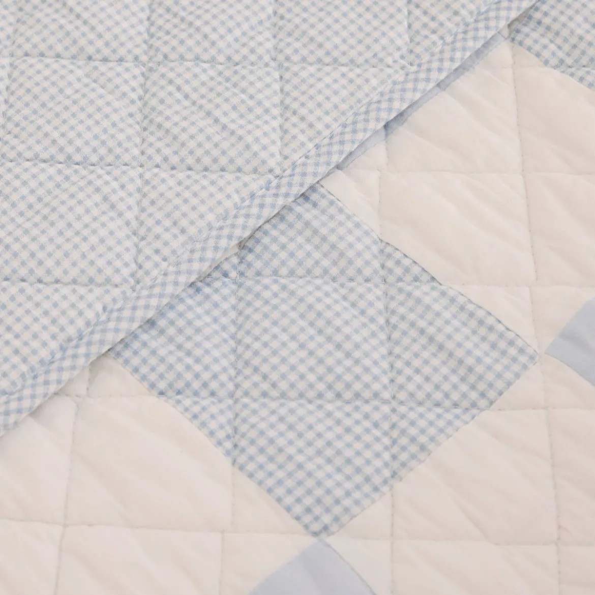 Colcha cuna algodón reversible patchwork Ritki