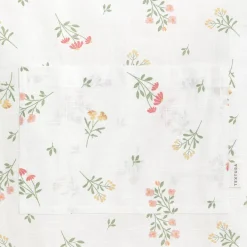 Delantal algodón estampado flores Florgu