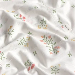 Delantal algodón estampado flores Florgu