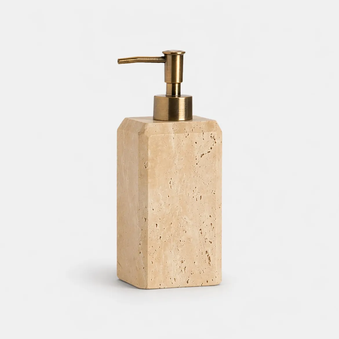 Dispensador jabón baño mármol travertino Travertinodi