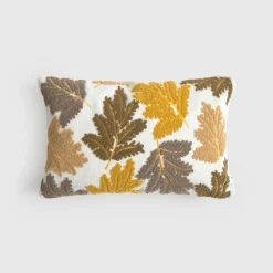 Funda cojín hojas otoño Ertlif