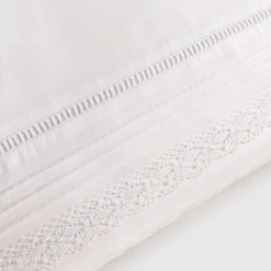 Funda de almohada algodón 180 hilos detalles lenceros Lalace
