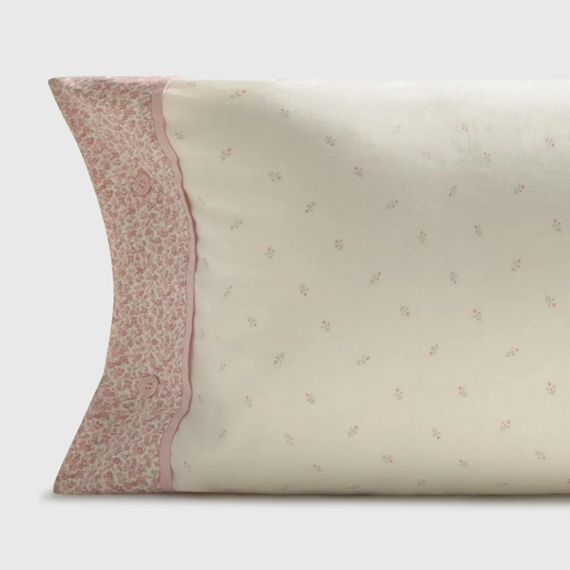 Funda de almohada algodón 180 hilos estampado floral Hompat