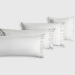 Funda de almohada algodón 180 hilos rayas texturizadas Oni