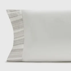 Funda de almohada algodón 180 hilos rayas texturizadas Oni