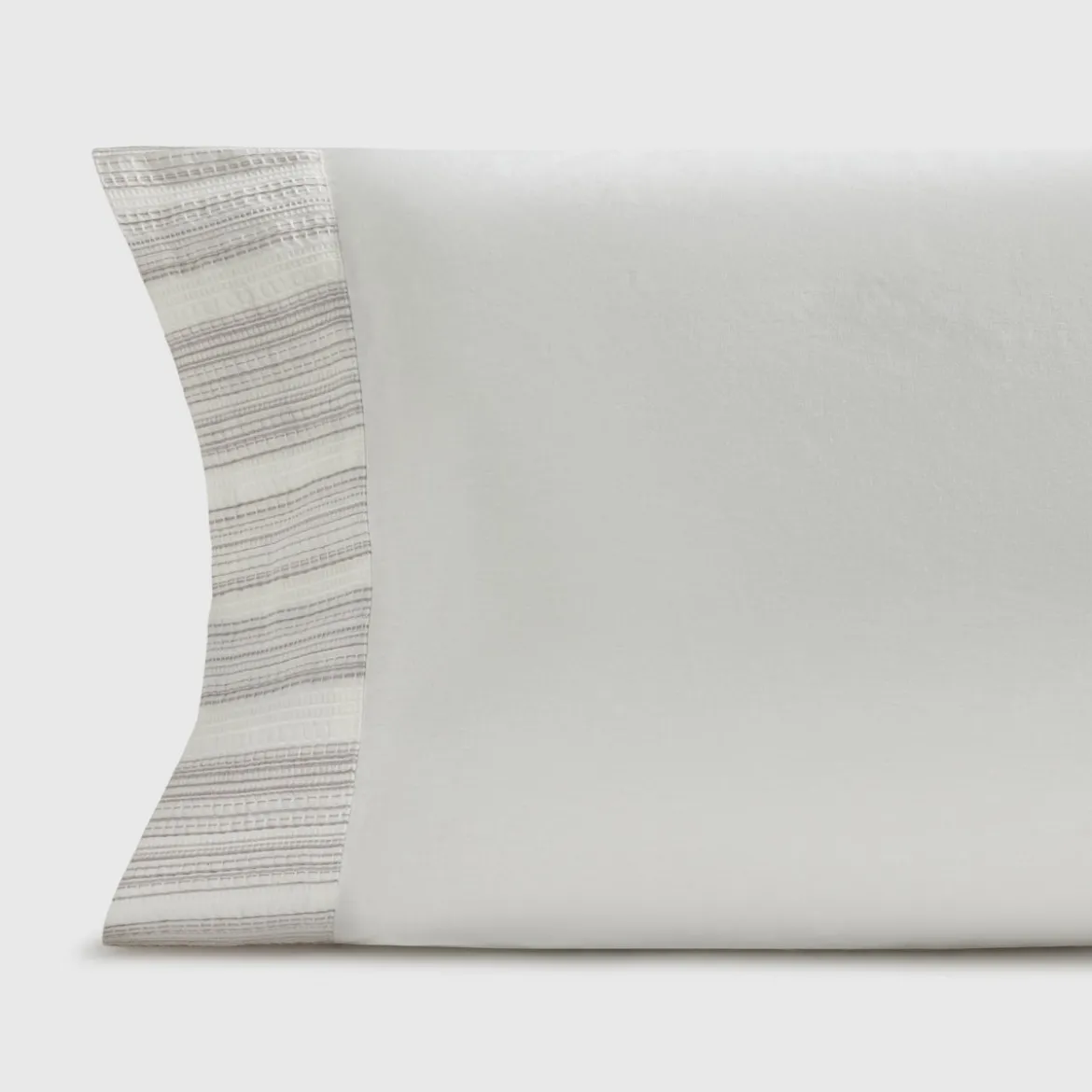 Funda de almohada algodón 180 hilos rayas texturizadas Oni