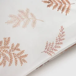 Funda de almohada algodón percal 180 hilos hojas Seaf