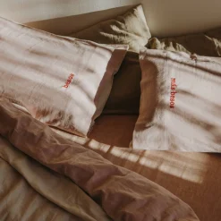 Funda de almohada lino y algodón Linlov