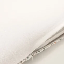 Funda de cojín algodón bordado floral Lita
