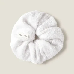 Goma para el pelo en rizo blanco Gomaspa