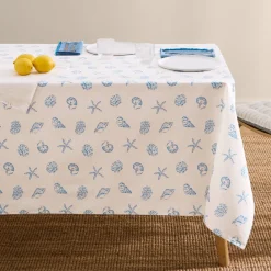 Mantel antimanchas resinado motivos marinos Venusa