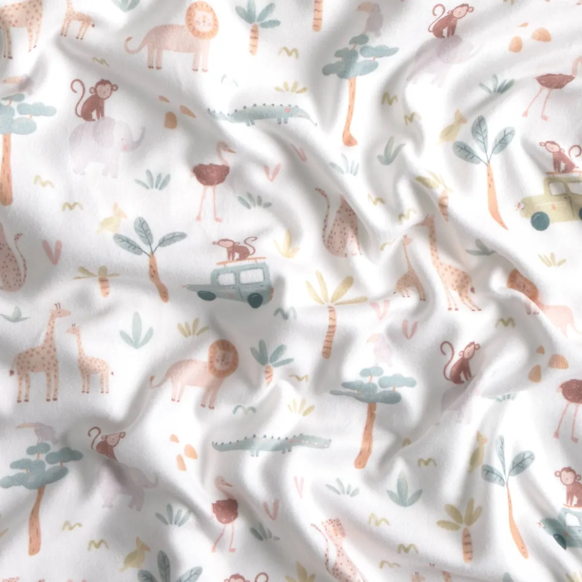 Mantita polar infantil estampado jungla