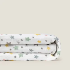Muselina de algodón con estampado de estrellas Starfi