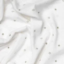 Muselina de algodón con estampado estrellas Gastel