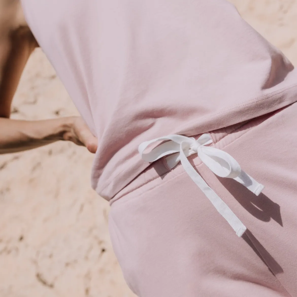 Pantalón de punto de algodón con lazo Vega