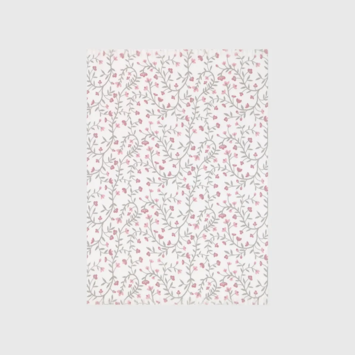 Plaid con flores y flecos decorativos Lapla