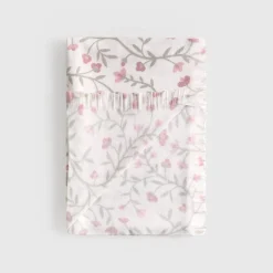 Plaid con flores y flecos decorativos Lapla