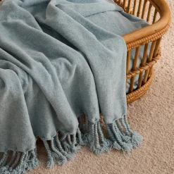 Plaid de chenilla con flecos Chenpli