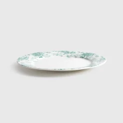 Plato llano 26 cm floral verde Bloemeng