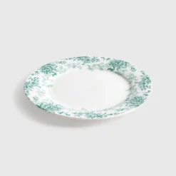 Plato llano 26 cm floral verde Bloemeng