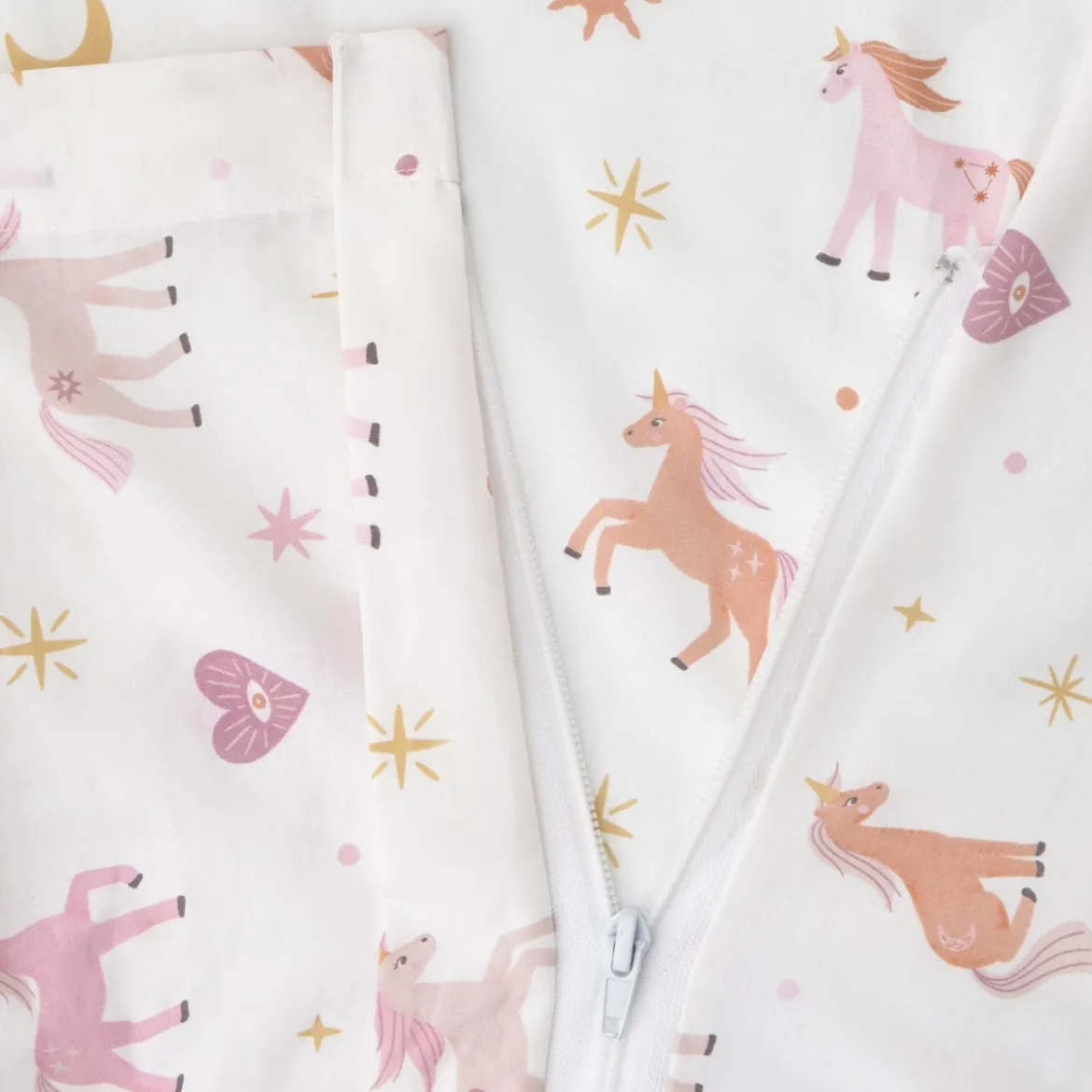 Saco nórdico algodón percal 180 hilos unicornios Unela