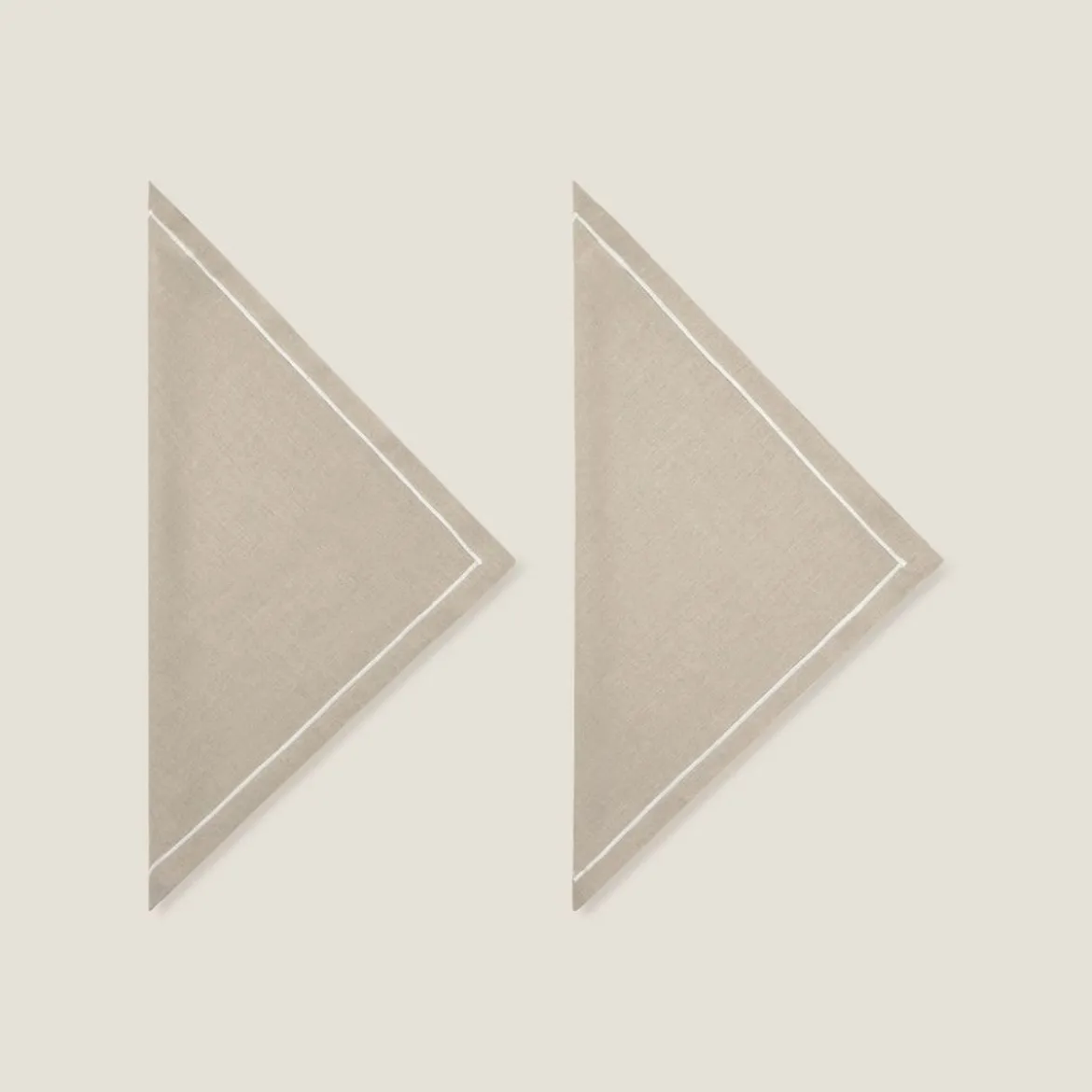 Set de 2 servilletas de lino natural Lin