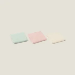 Set de 3 toallitas de algodón orgánico multiusos Carusi