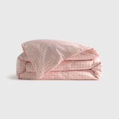 Set funda nórdica algodón percal 180 hilos cuadros vichy Kimcuad