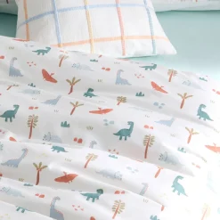 Set funda nórdica algodón percal 180 hilos dinosaurios