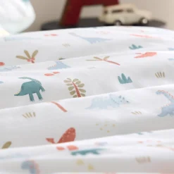 Set funda nórdica algodón percal 180 hilos dinosaurios