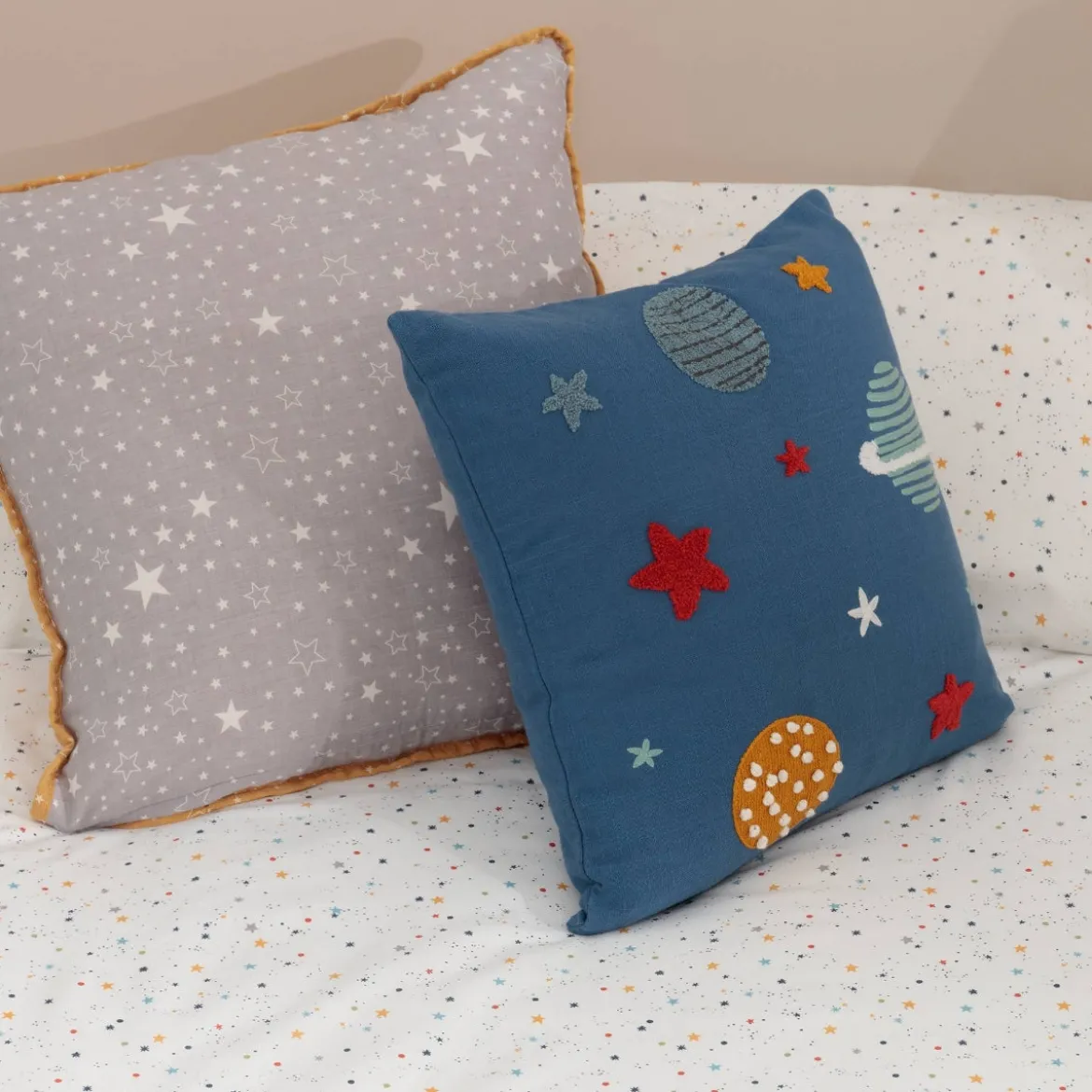 Set funda nórdica algodón percal 180 hilos estrellas Starti