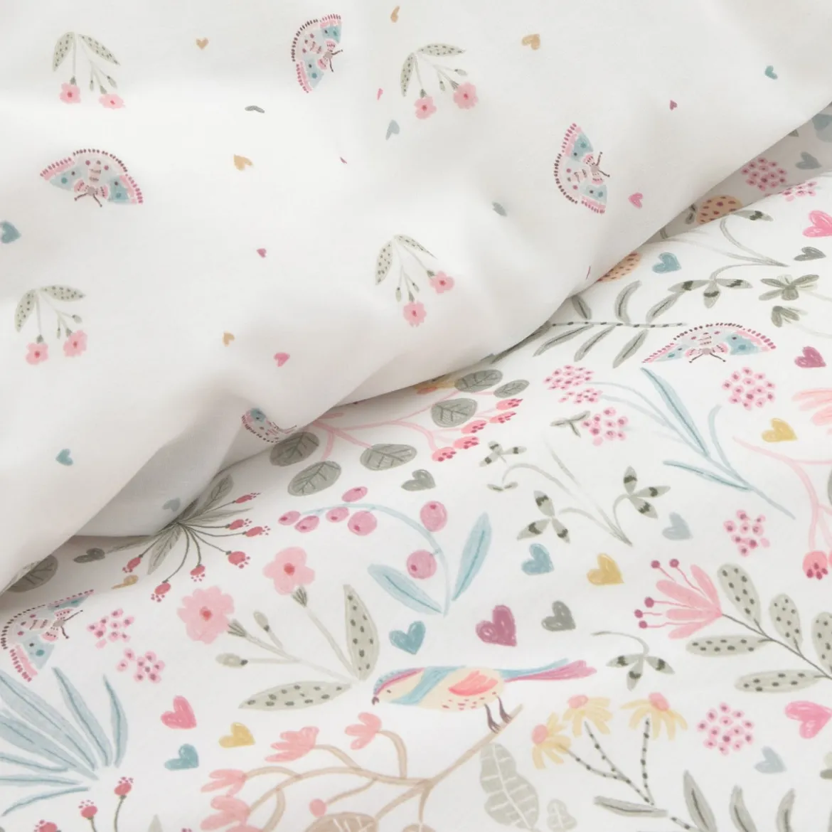 Set funda nórdica algodón percal 180 hilos floral Sibel
