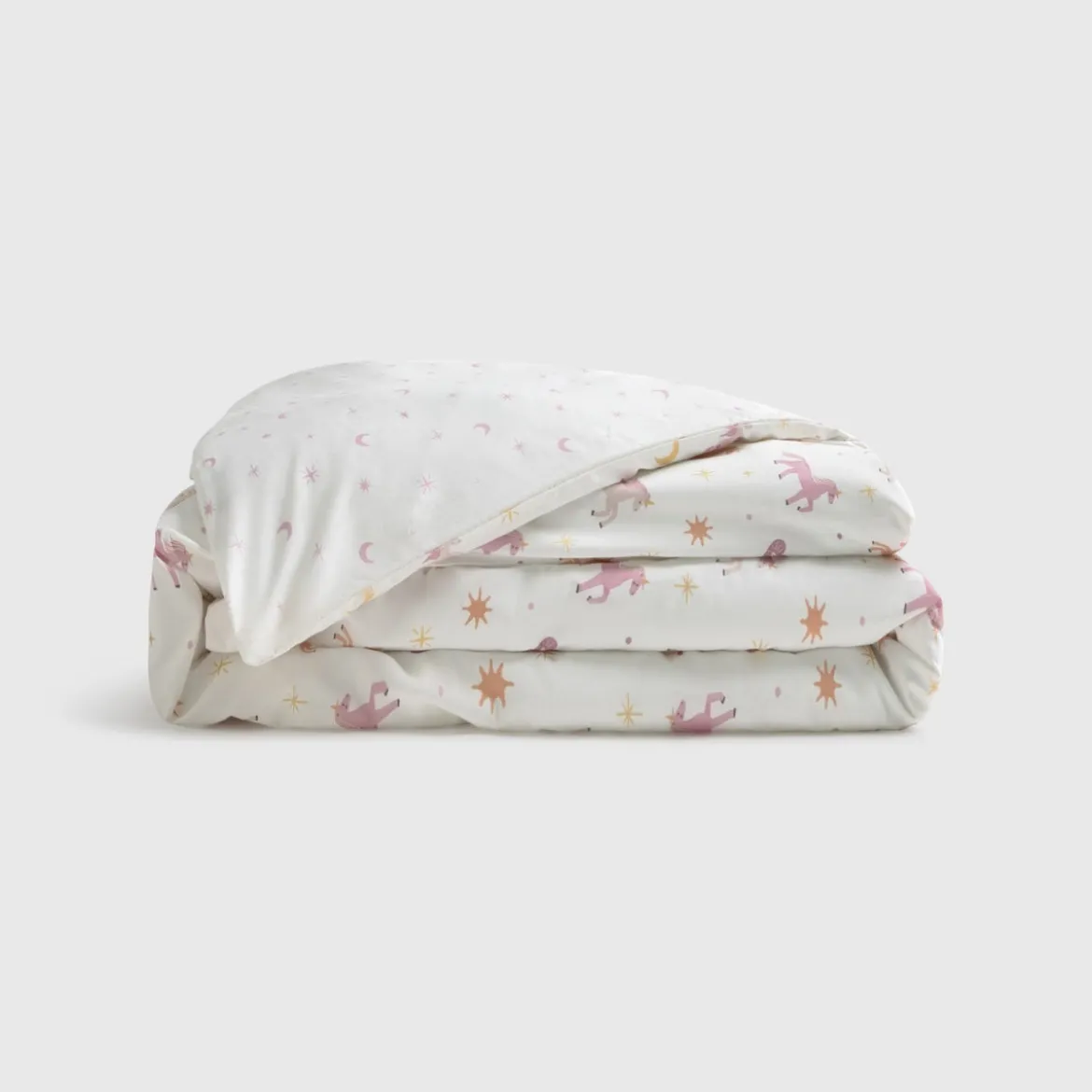 Set funda nórdica algodón percal 180 hilos unicornios Unela