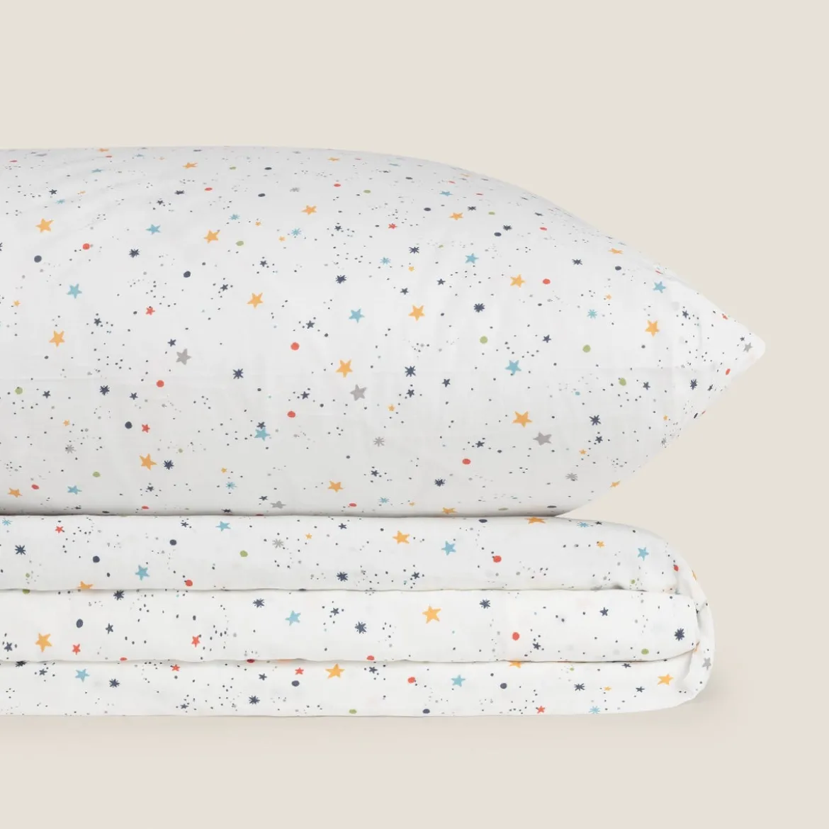 Set sábana algodón percal 180 hilos estrellas Starti