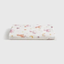 Set sábana algodón percal 180 hilos unicornios Unela