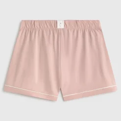 Short de punto de algodón con ribete Vega