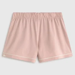 Short de punto de algodón con ribete Vega