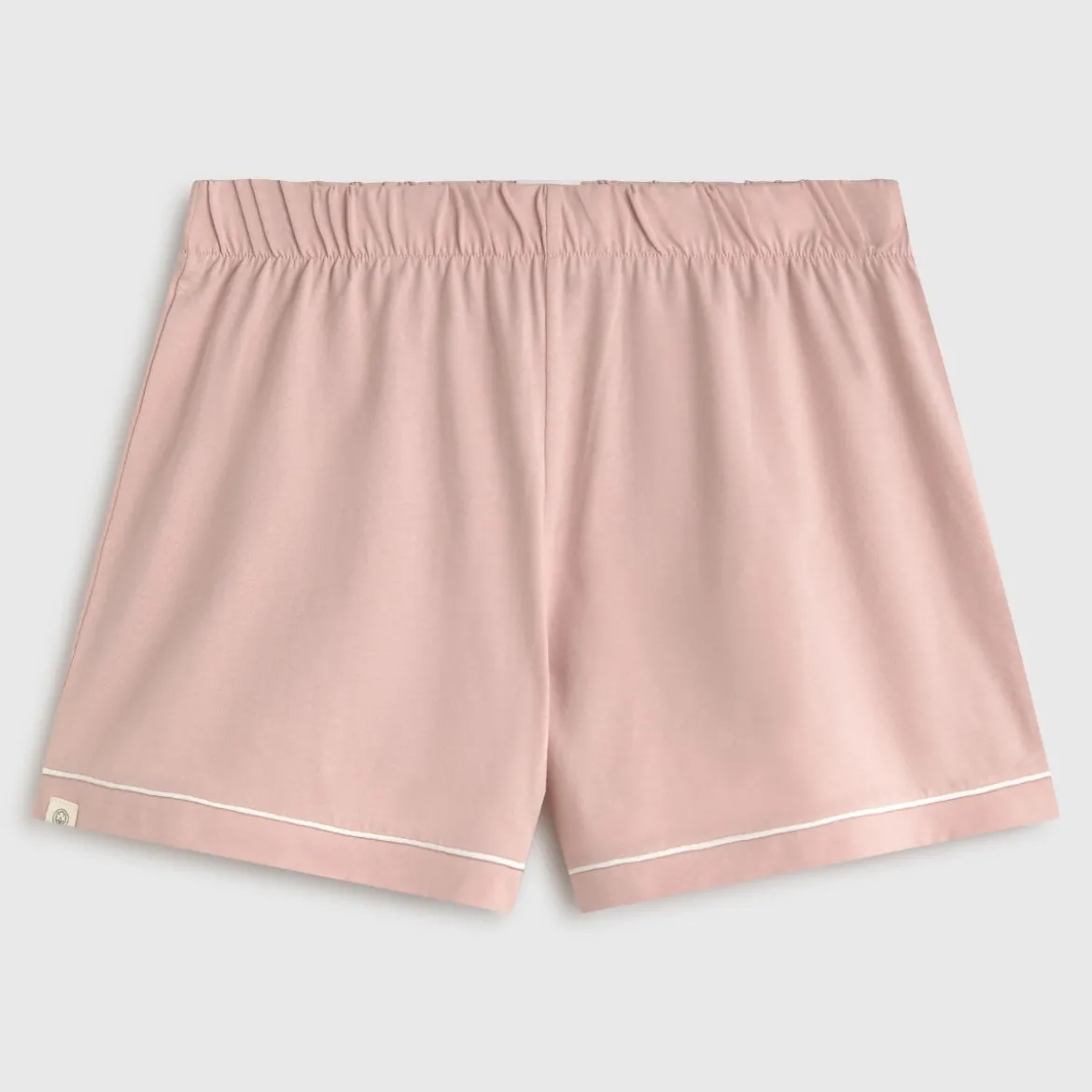 Short de punto de algodón con ribete Vega